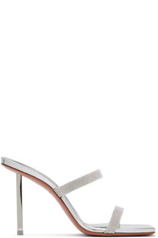 Silver Rih Slipper Heeled Sandals | SSENSE