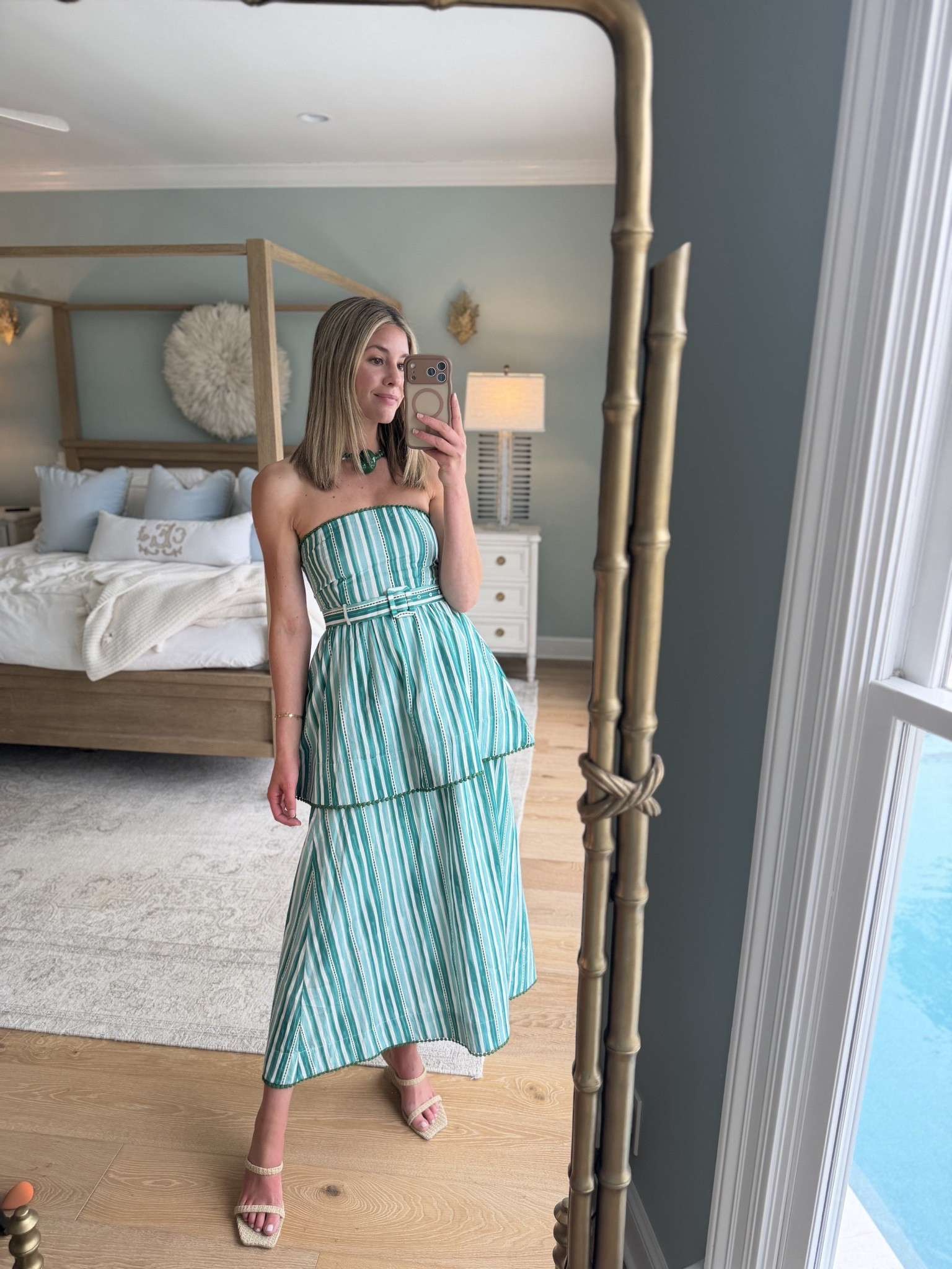 This 2 piece set is part of the Eddy x Charli Evans collection, and I love that you can wear the pieces together for a full matching moment or style them separately for completely different looks. The top would be so chic with relaxed white denim or linen trousers, and the skirt is the kind of piece you can throw on with a simple tank or oversized button down all summer long.

Worn together, it feels perfect for a summer soirée, vacation dinners, bridal events, or any night you want to feel a little extra fun and colorful without overthinking your outfit. Truly getting three looks in one with this set, which we love! I’m wearing a size small but could have done an xs

#LTKSeasonal #LTKootd