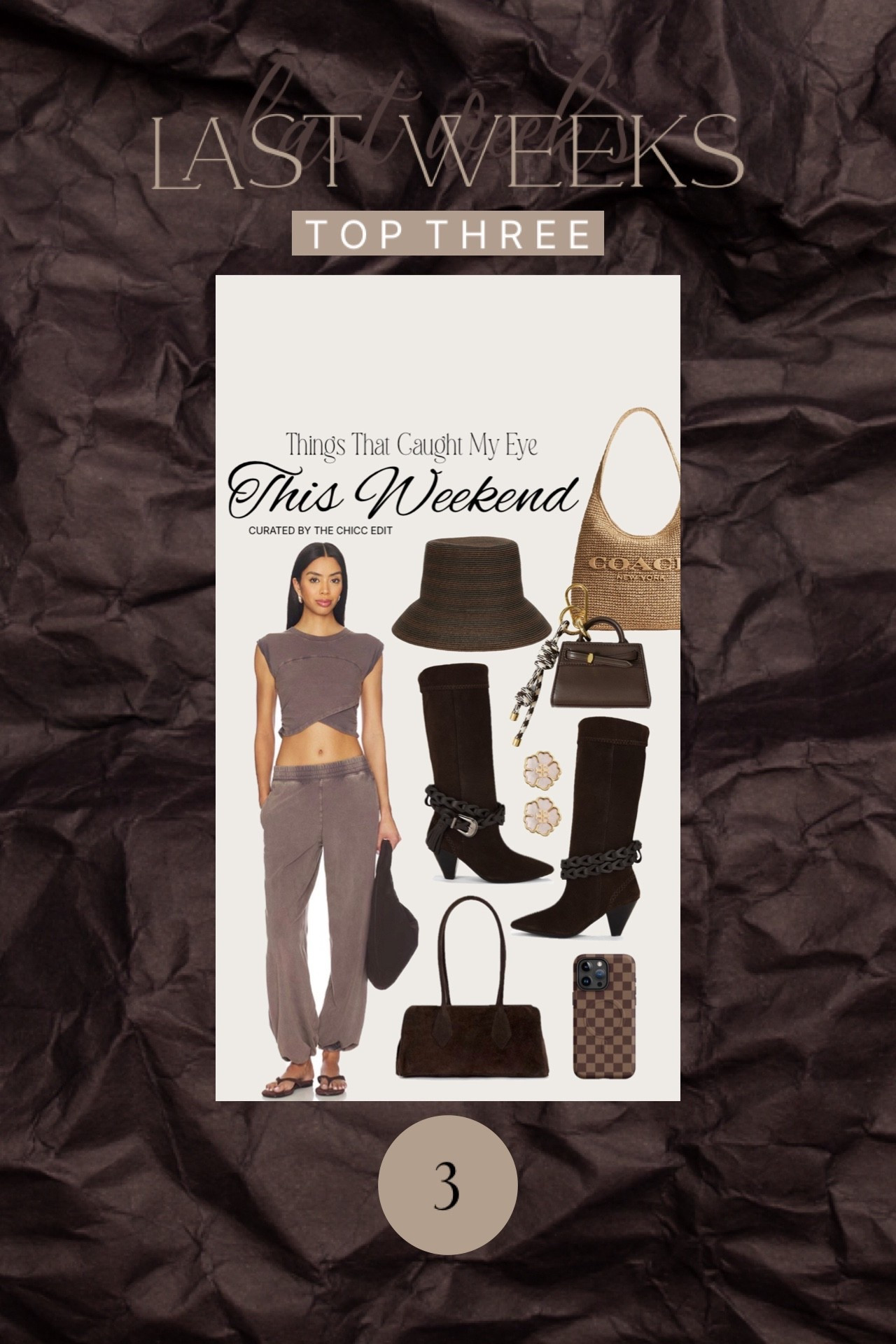 Best sellers 🤎

#outfit #hat #coach #boots #bag phone case earrings coat tee jacket vest sneakers cardigan sweatpants dupe 

#LTKFestival #LTKgrwm #LTKootd