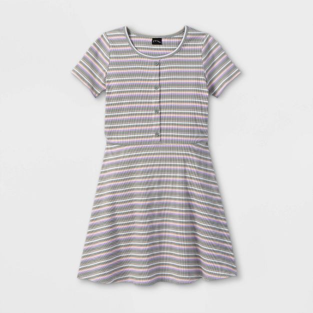 Girls' Henley Knit Dress - art class™ | Target