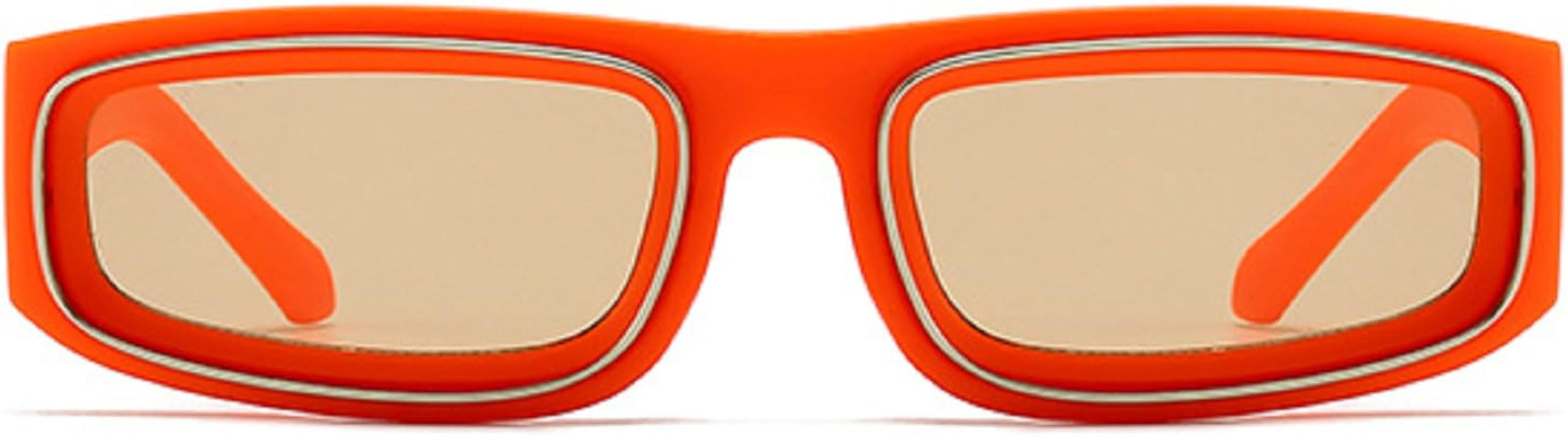 Fashion Square Sunglasses 2024 Trend Punk Sun Glasses For Women Luxury Vintage Rectangle Sunglass... | Amazon (US)