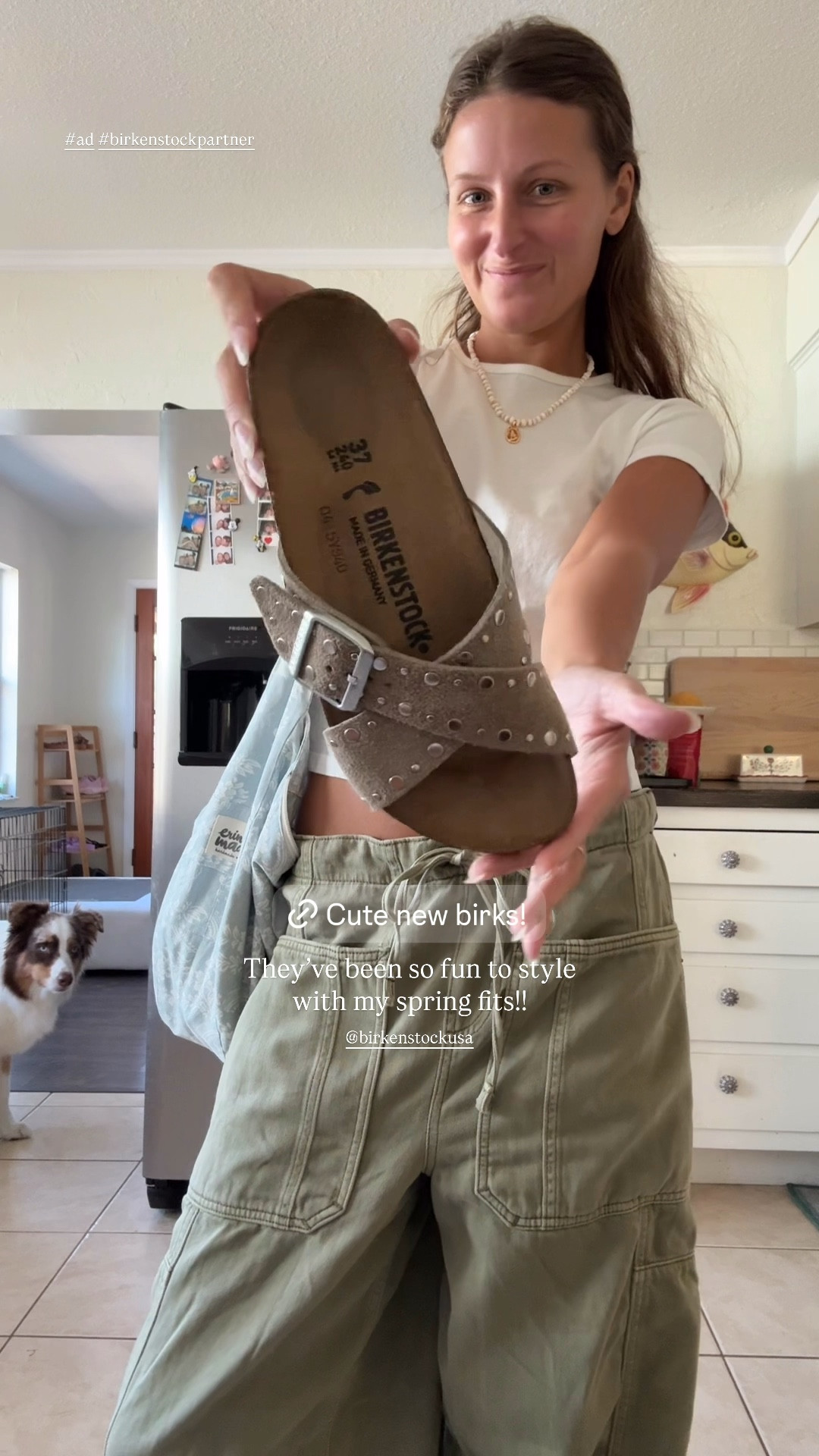 These new birks have been so fun to style with my spring fits!! 