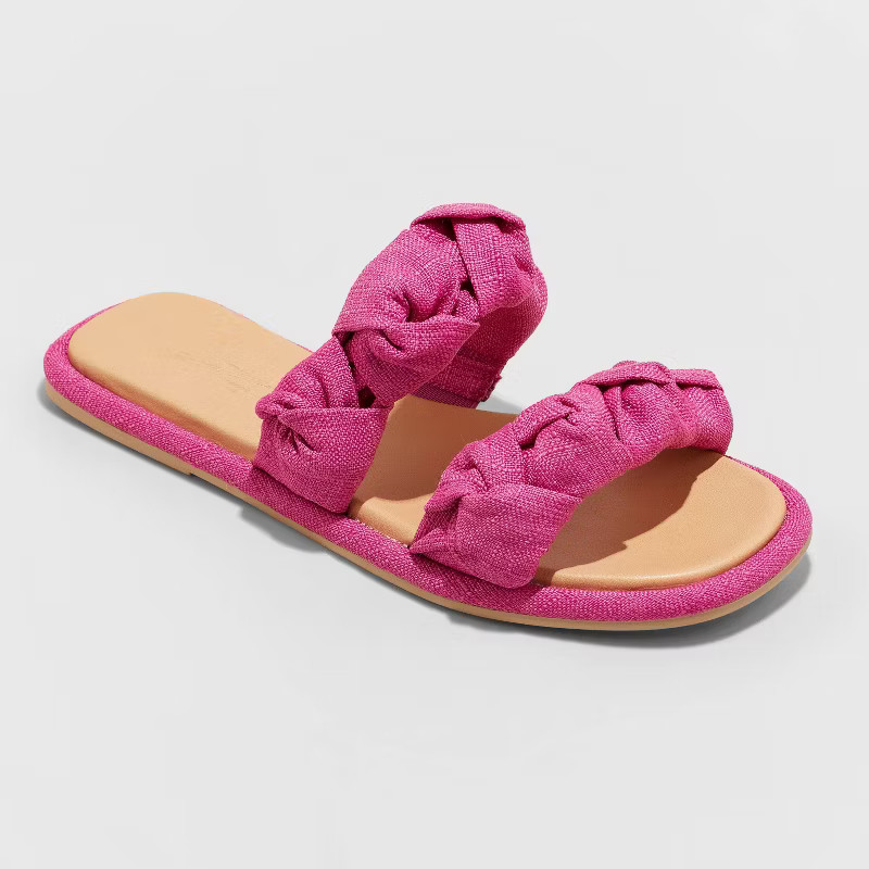 Women's Meg Knotted Slide Sandals - Universal Thread™ | Target