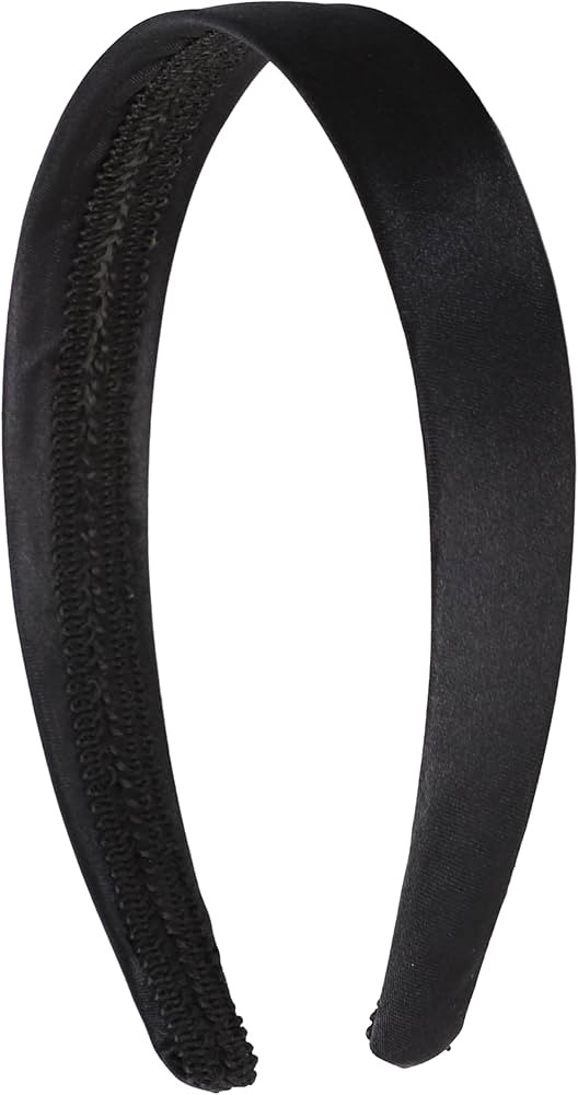 Motique Accessories 1 Inch Satin Hard Headband for Women and Girls | Amazon (US)