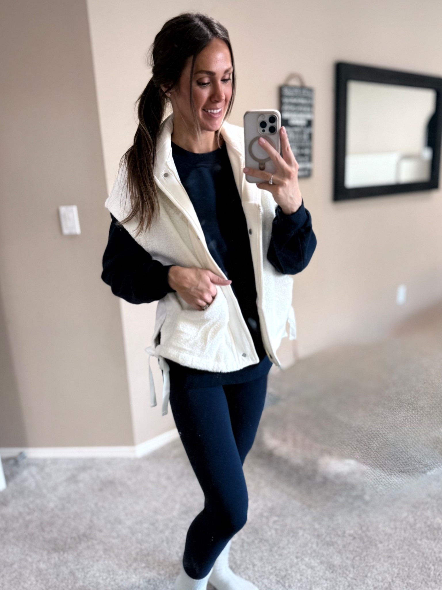 Amazon fleece vest with side ties. Free people vibes for less. Such a good gift idea! So warm and cozy. They’re super oversized and I’m wearing an Xs I’m 5’6 

#LTKFindsUnder50 #LTKGiftGuide #LTKHoliday