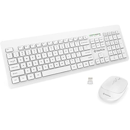 Wireless Keyboard and Mouse, WisFox Full-Size Wireless Mouse and Keyboard Combo, 2.4GHz Silent USB W | Amazon (US)