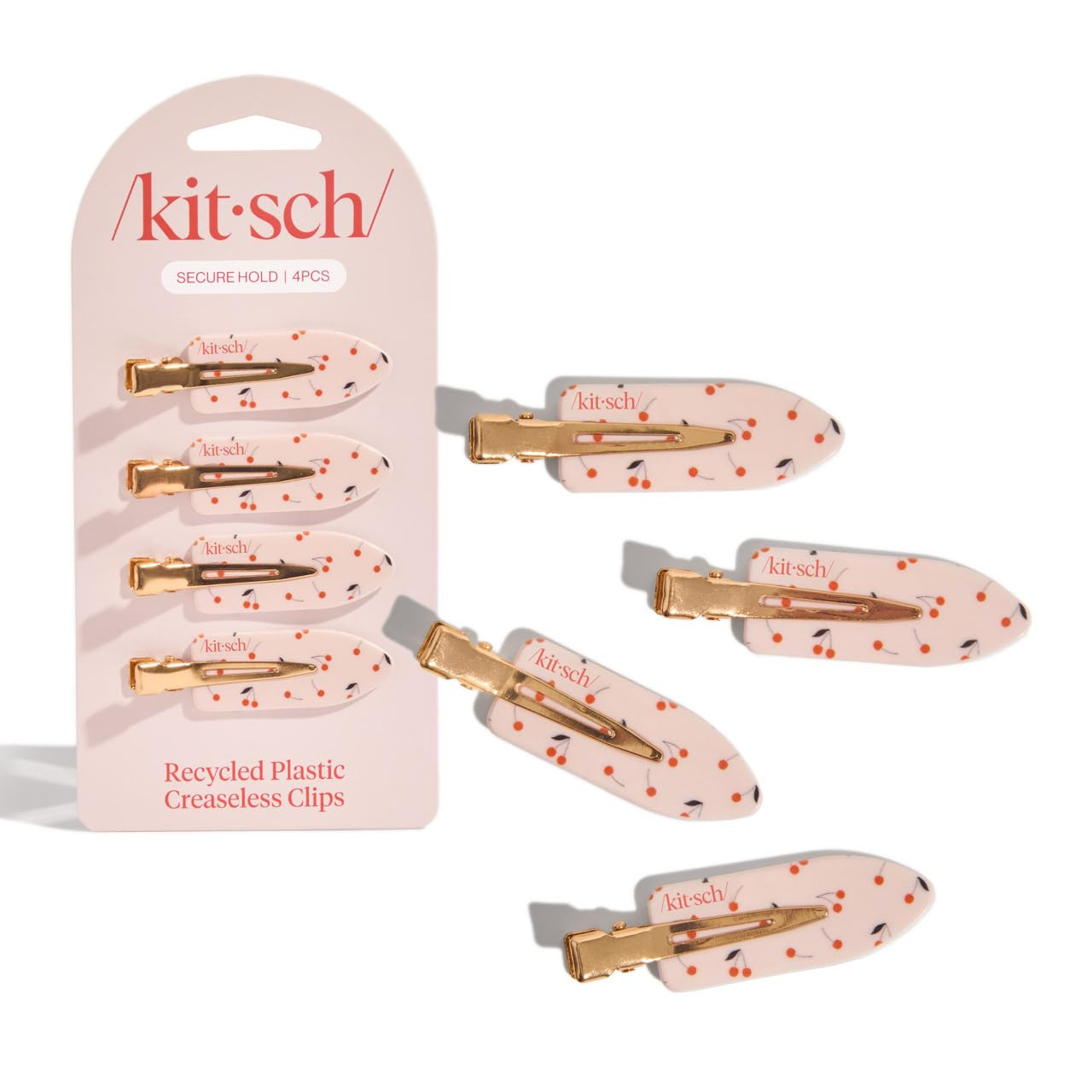 KITSCH Cherry Creaseless Print Clips, 4 CT | Amazon (US)