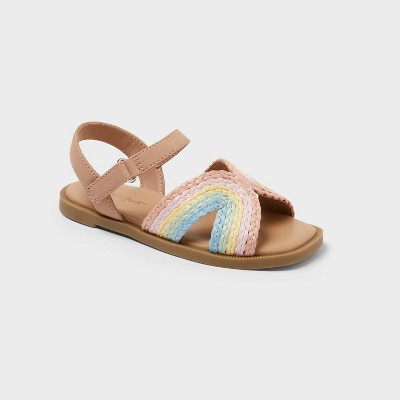 Toddler Tava Footbed Sandals - Cat & Jack™ Multicolor 9T | Target