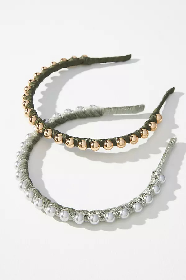 Wrapped Ball Headbands, Set of 2 | Anthropologie (US)