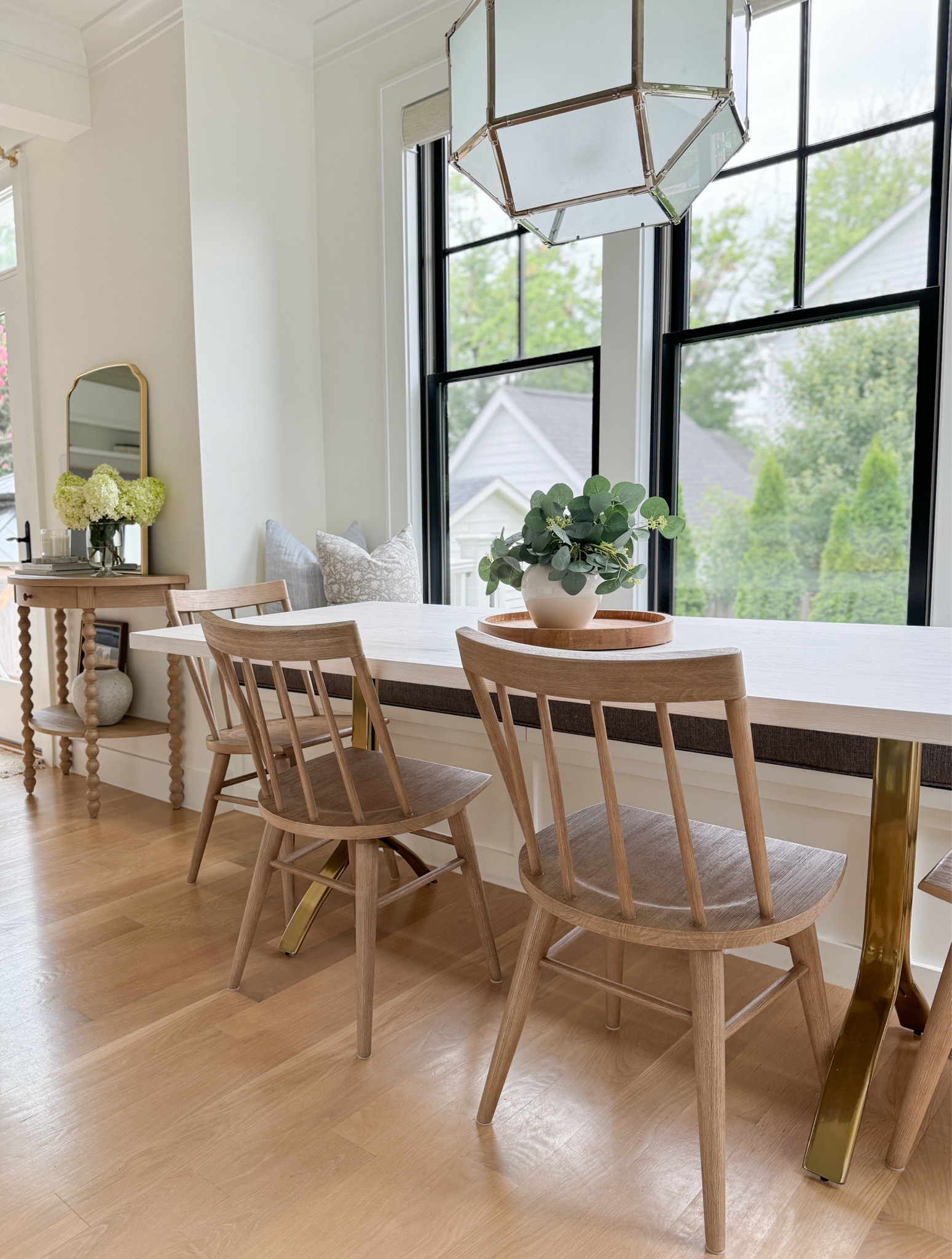 Breakfast nook. Dining nook. Shay Dining Chair, Pittery Barn, Wishbone dining table, White dining table. Light wood, dining chairs, wipeable dining chairs, pottery, barn, dining chairs, Nancy Myers, aesthetic, white kitchen, modern coastal, Serena & Lily, Hampton’s aesthetic 

#LTKStyleTip #LTKHome #LTKSaleAlert