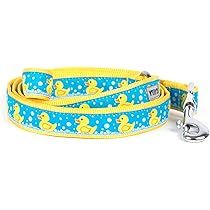 The Worthy Dog Yellow Rubber Duck Ducky Bubble Bath Lead Designer Pet Dog Leash , Blue, 5/8" x 5' | Amazon (US)