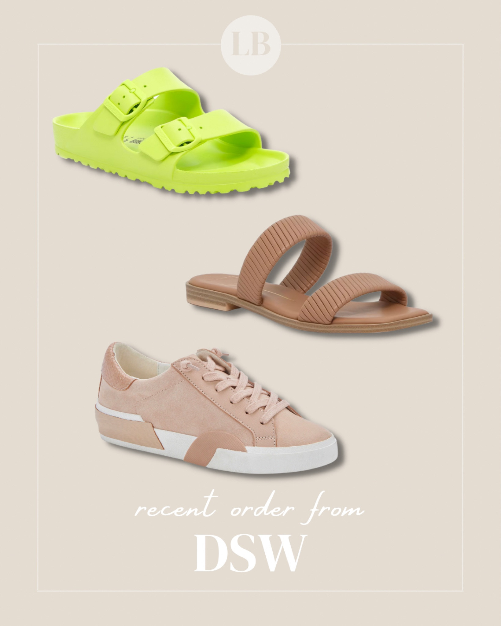 Recent shoe order from DSW 