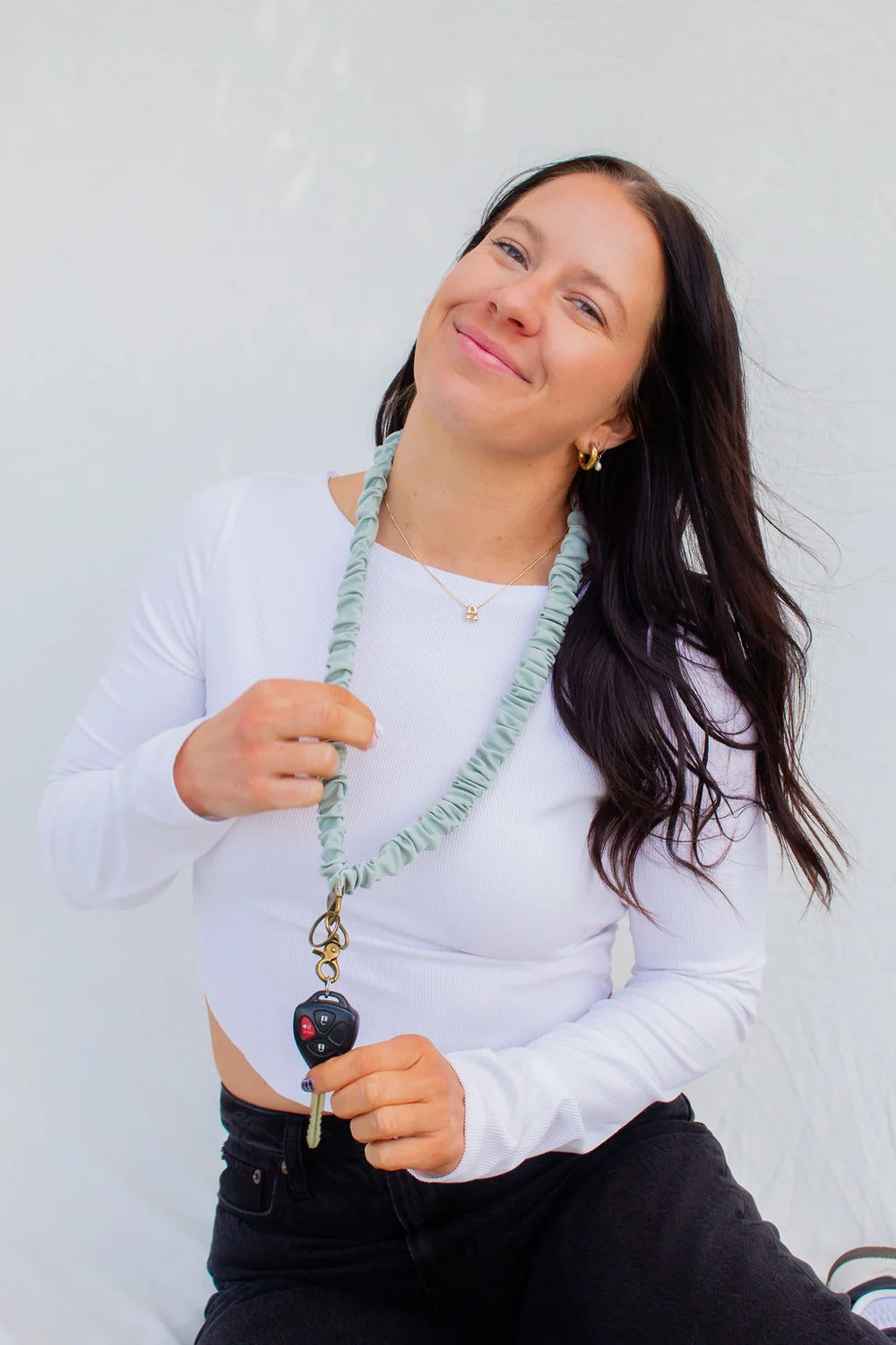 Dusty Sage Lanyard | Shop Andi
