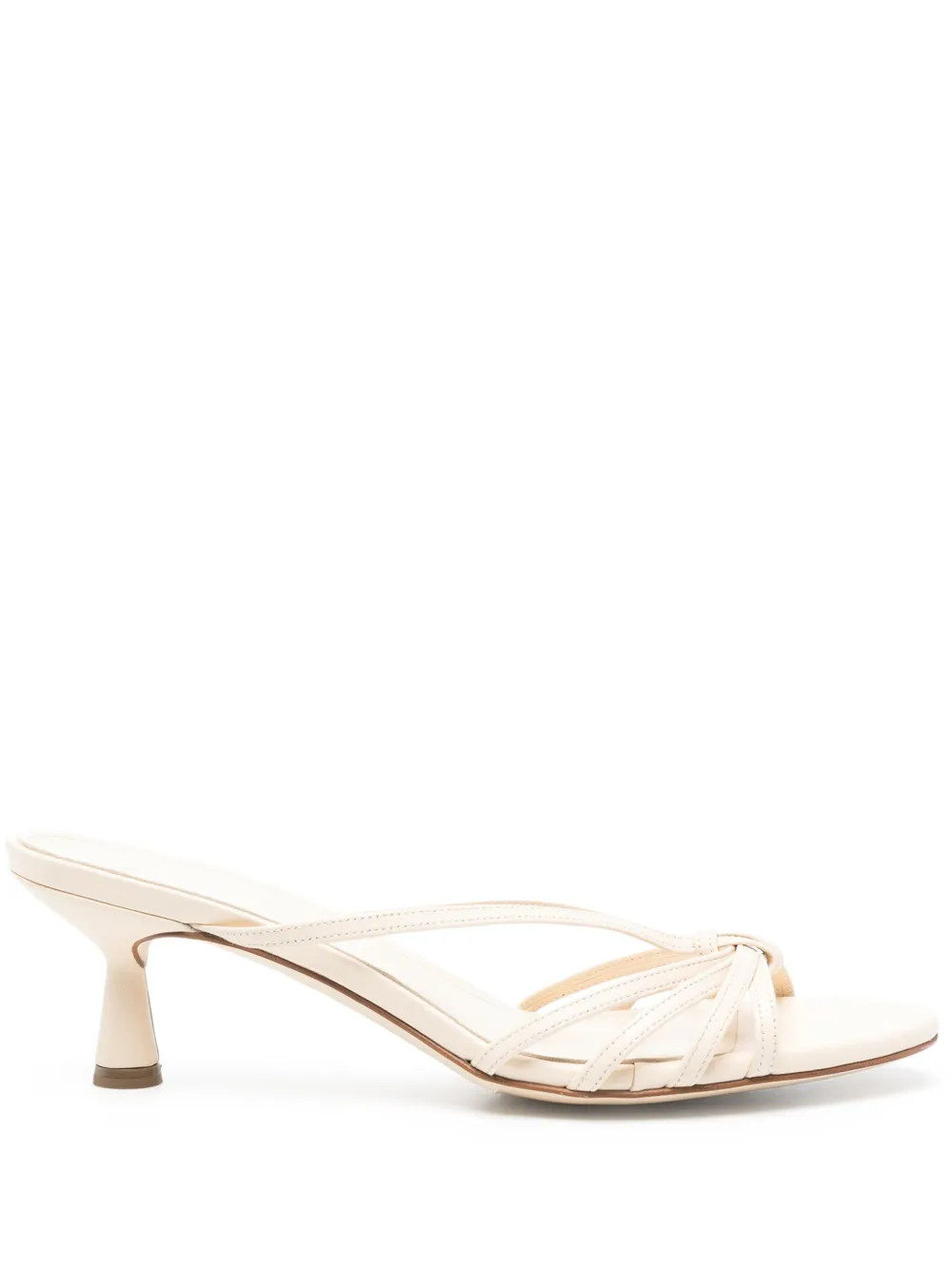 Aeyde 50mm Leather Sandals | Neutrals | FARFETCH | Farfetch Global