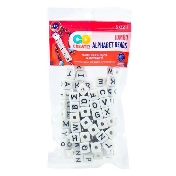 Go Create Jumbo Alphabet Block Beads | Walmart (US)