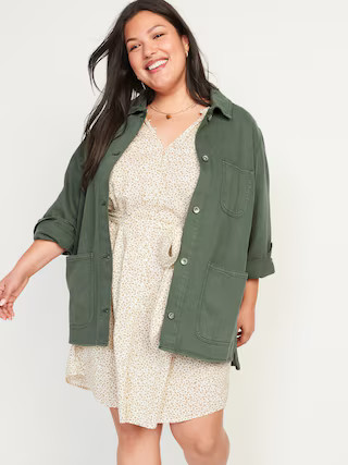 Workwear Shacket for Women | Old Navy (US)