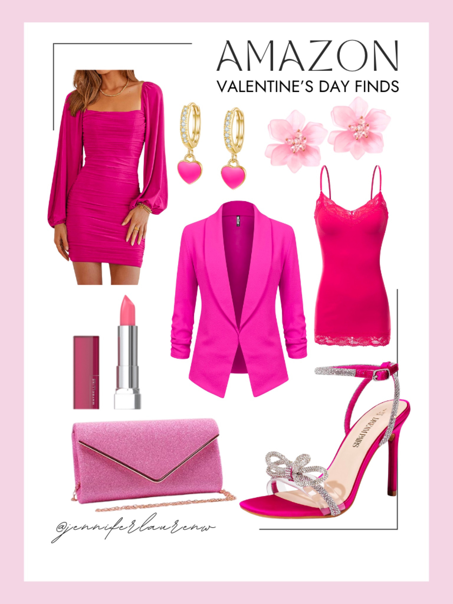 Elevate your Valentine's Day style with these Amazon finds!  #ValentinesDayFinds #AmazonFashion #LoveWear #FashionInspo #DateNight #ValentinesDayOutfit #PinkDress #Pink #PinkOutfit



#LTKshoecrush #LTKstyletip #LTKitbag