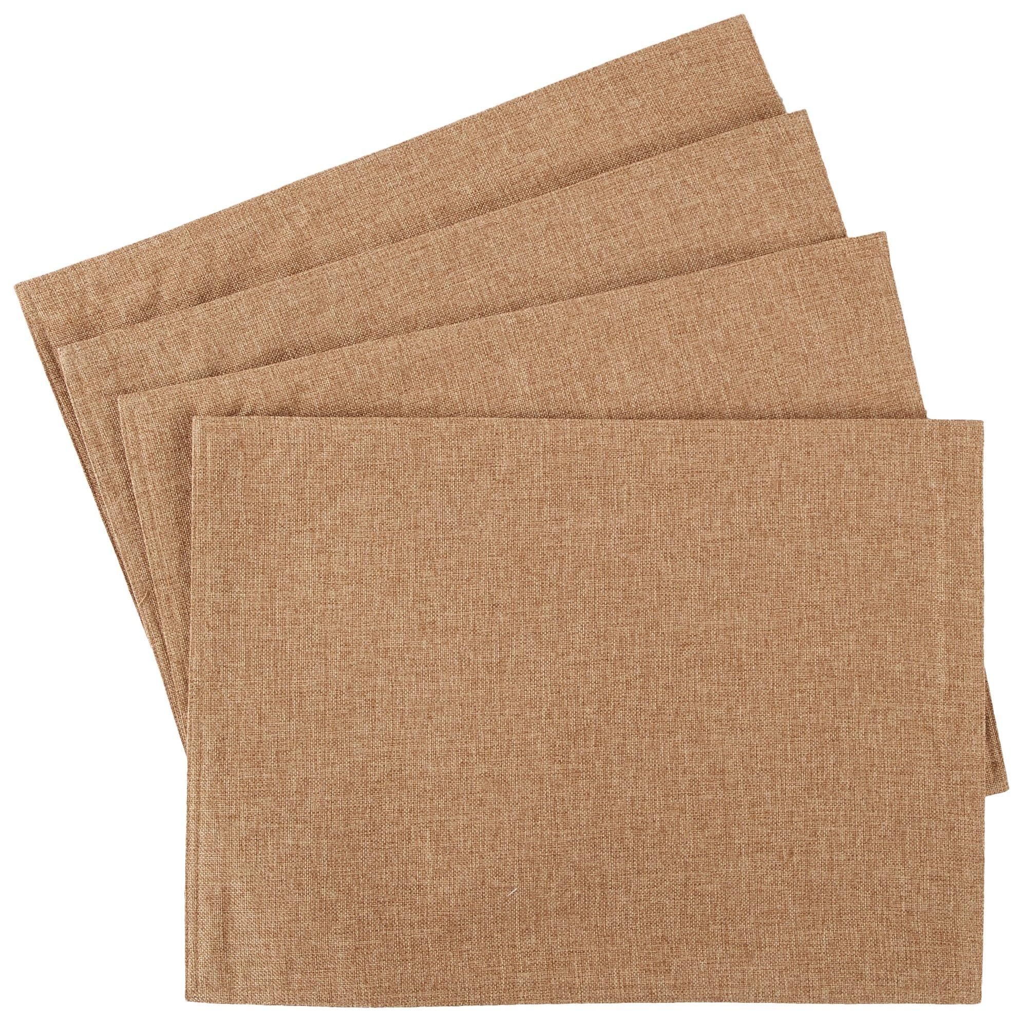 4 Pk Easy Care Placemats - Tan-Tan-4152976561111   | Burkes Outlet | bealls