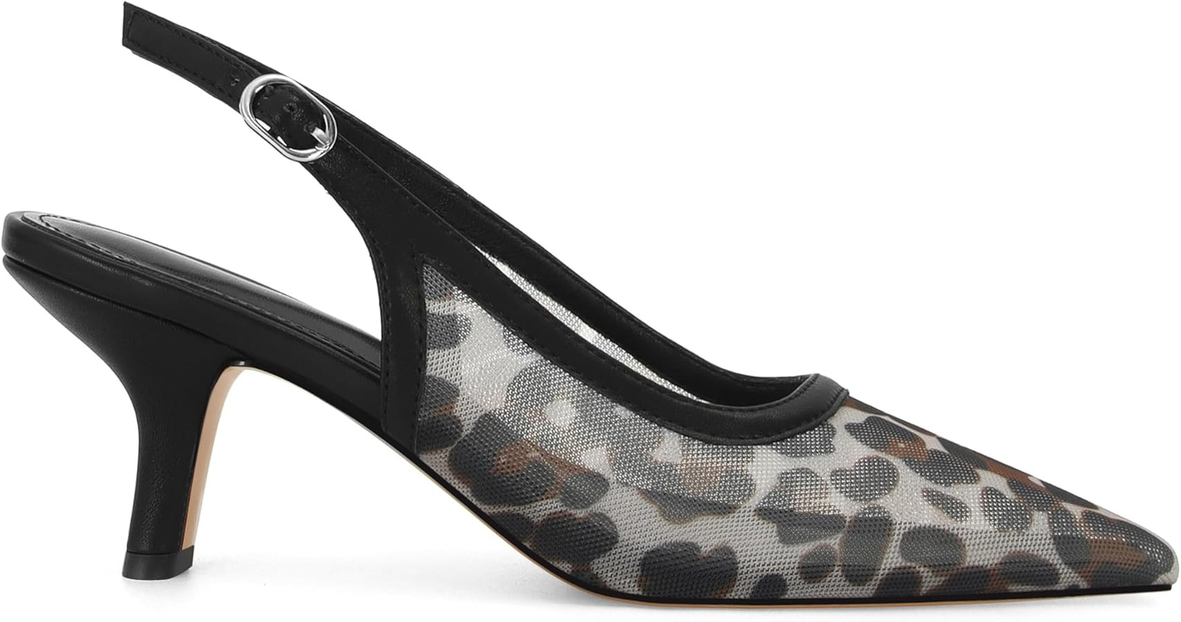 Slingback Pumps for Women Pointed Toe Heels Slip on Kitten Heels Sandals Dress Party Wedding | Amazon (US)