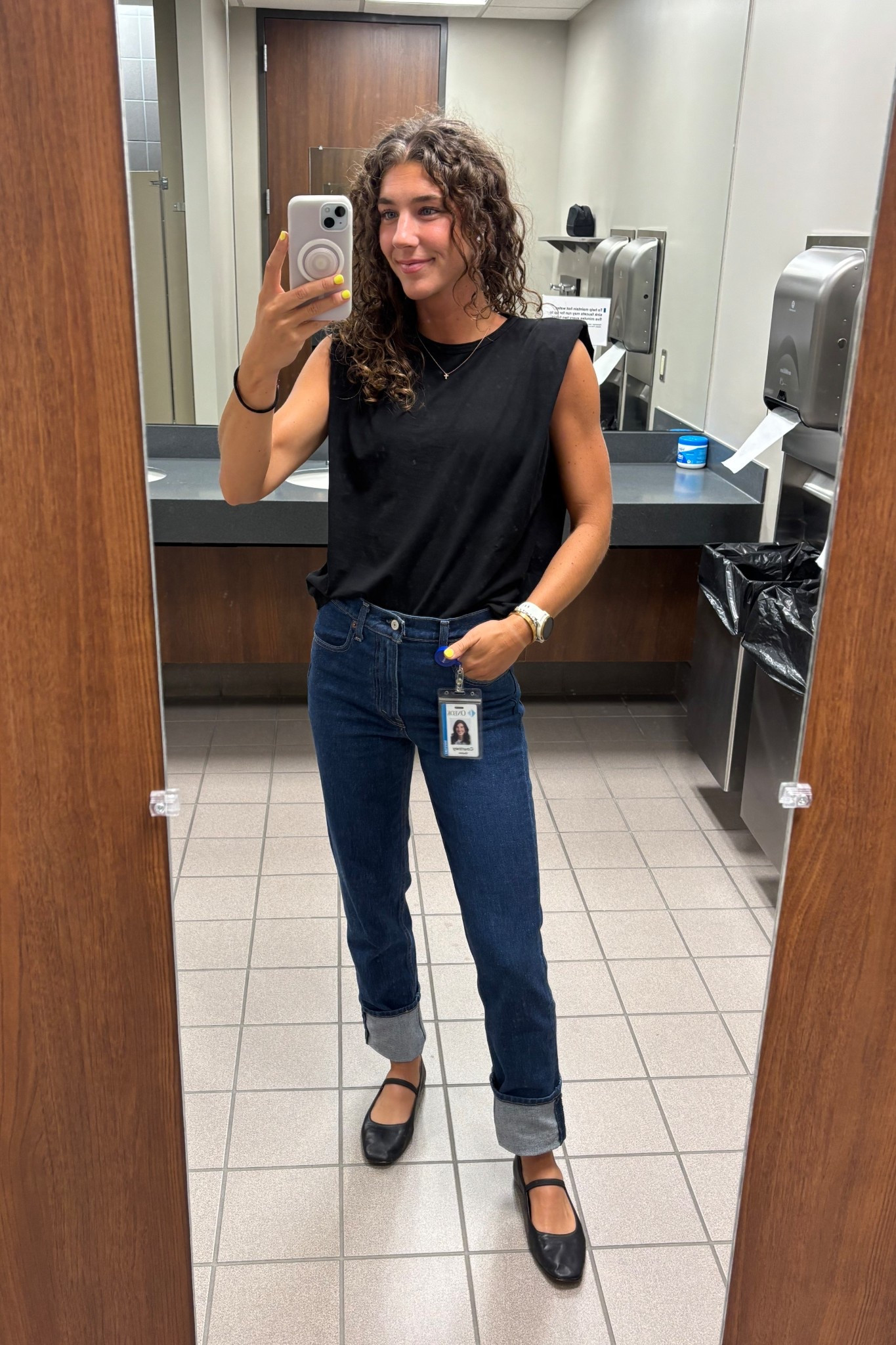 Top is OLD, but these jeans are new Abercrombie, and with these Madewell ballet flats?!🥰🤌🏼

#LTKWorkwear #LTKStyleTip #LTKxMadewell