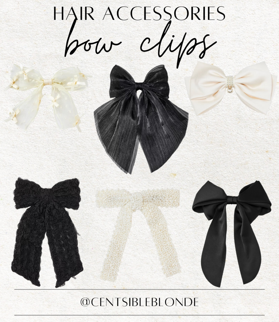 Hairstyle, hair styling, bow clips, hair clips, hair barrettes, black bow, cream bow, target bows, wedding hair, bridal hair, pearl bow, hair accessories

#LTKFindsUnder50 #LTKU #LTKBeauty