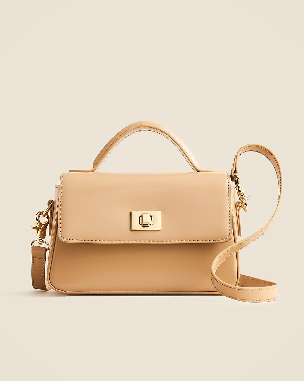 Small Edie top-handle bag in Italian leather | J. Crew US