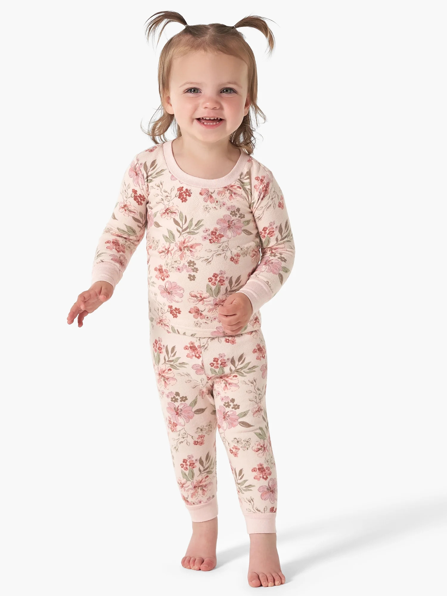 Modern Moments By Gerber Toddler Girl Tight Fitting Pajamas Set, 2-Piece, Sizes 12M-5T - Walmart.... | Walmart (US)
