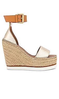 See By Chloe Glyn Sandal in Gold from Revolve.com | Revolve Clothing (Global)