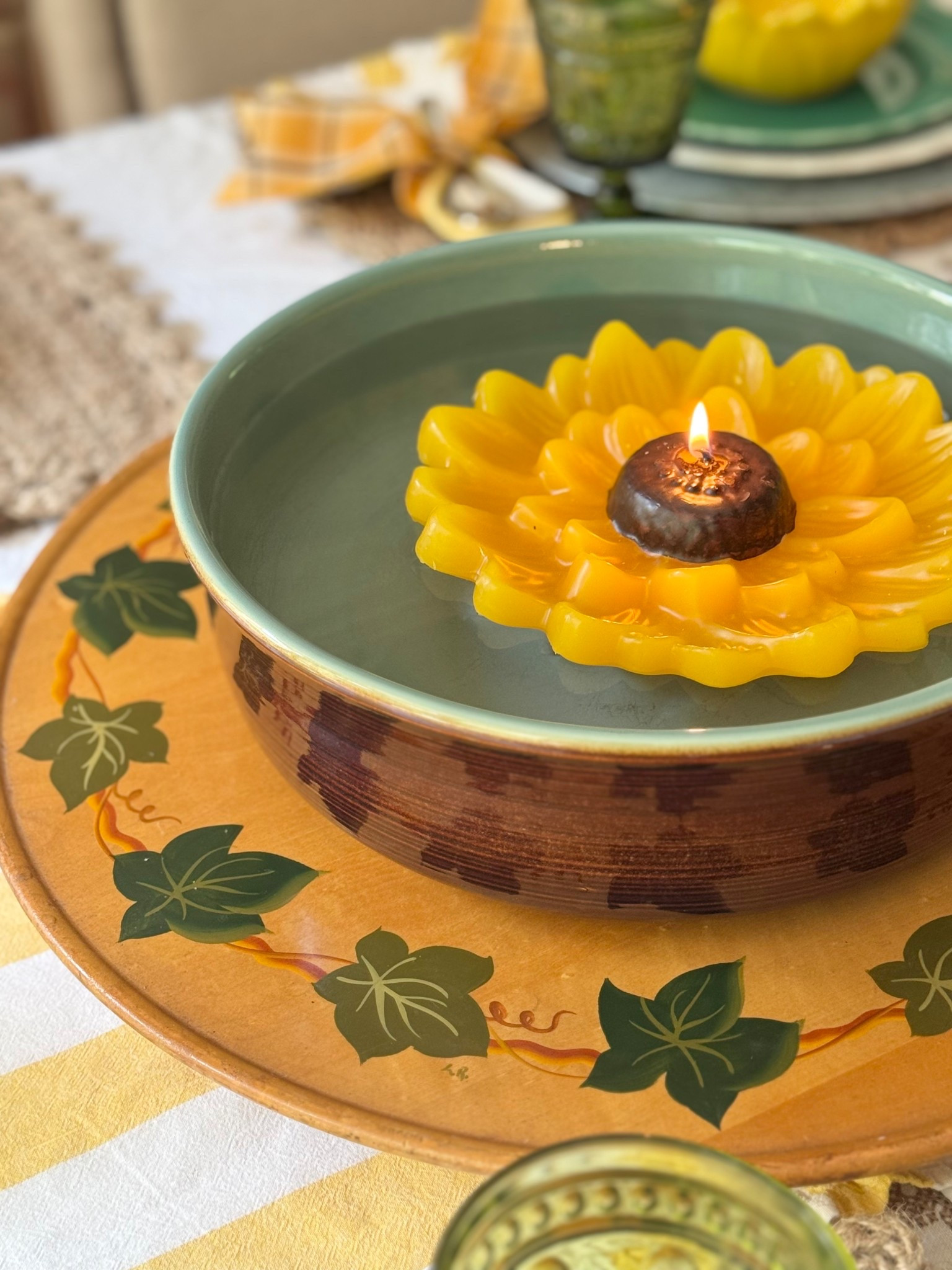 End of the summer means it’s time to celebrate sunflowers!
I set a whole table with a sunflower theme, mixing old and new, thrifted & nostalgic treasures. 
If you’re crushing on sunflowers, too, here are some find finds to create your own theme. 

#LTKSeasonal #LTKHome