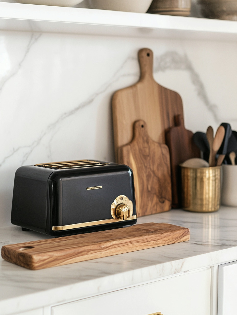 Your kitchen doesn’t need more appliances. It needs better ones.

A black and gold toaster may seem like a small detail, but it instantly shifts the entire look. What was once purely functional becomes part of the design—polished, intentional, and elevated.

This is where finish matters. The contrast of matte black with warm gold accents adds depth, while pairing beautifully with wood, marble, and neutral tones already in your space.

And if you choose to build on it—adding a matching coffee machine or other appliances—the entire kitchen starts to feel cohesive, almost designer-level without a full upgrade.

But it can start with just one piece.

The key is consistency in tone and finish.

Explore our curated edit of black and gold kitchen appliances, including toasters, coffee machines, and more, with multiple options in different styles and finishes—all linked below to help you elevate your kitchen one detail at a time.

#KitchenUpgrade #ModernKitchenStyle #LuxuryDetails 

 #LTKHome