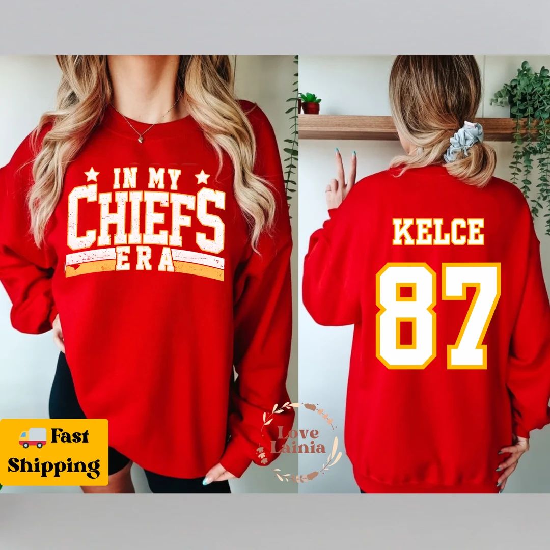 In My Chiefs Era Shirt Travis Kelce Swift Shirt Football Chiefs Jersey Shirt Travis Kelce Footbal... | Etsy (US)