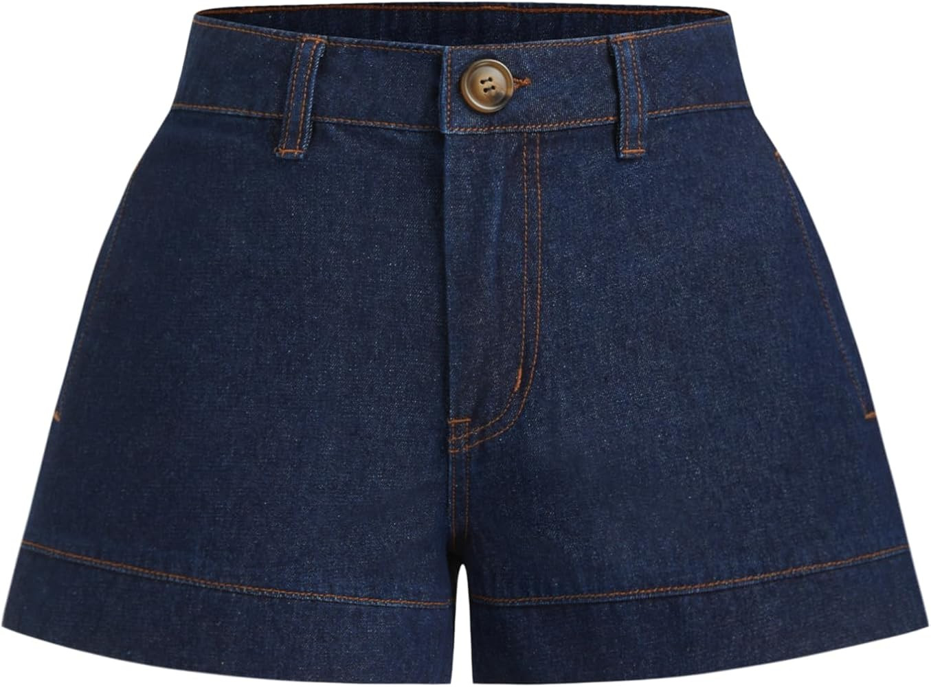 CIDER Denim Shorts for Women Mid Waist Ultra Short Wide Leg Jeans with Pockets Jean Shorts Womens... | Amazon (US)