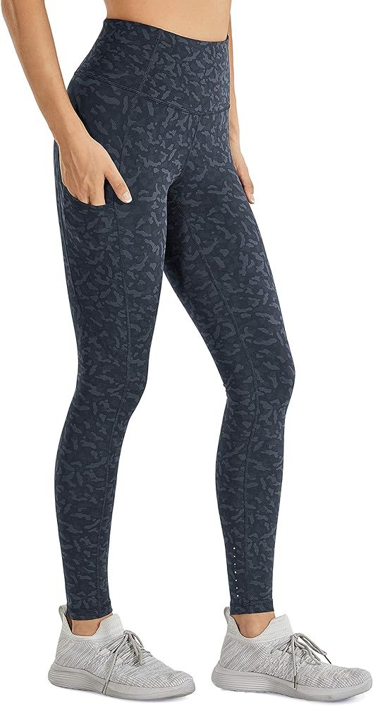 Women's High Waisted Yoga Pants with Pockets Naked Feeling Workout Leggings - 25 Inches | Amazon (US)
