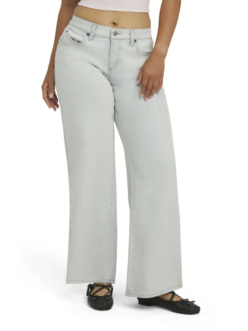 Mills by Millie Bobby Brown Women's Low Rise Boyfriend Denim Jeans, Sizes 00-18 | Walmart (US)