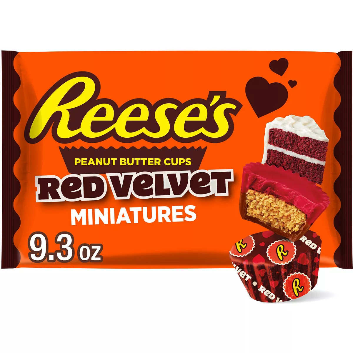 Reese's Valentine's Day Peanut Butter Red Velvet Candy Miniatures - 9.3oz | Target