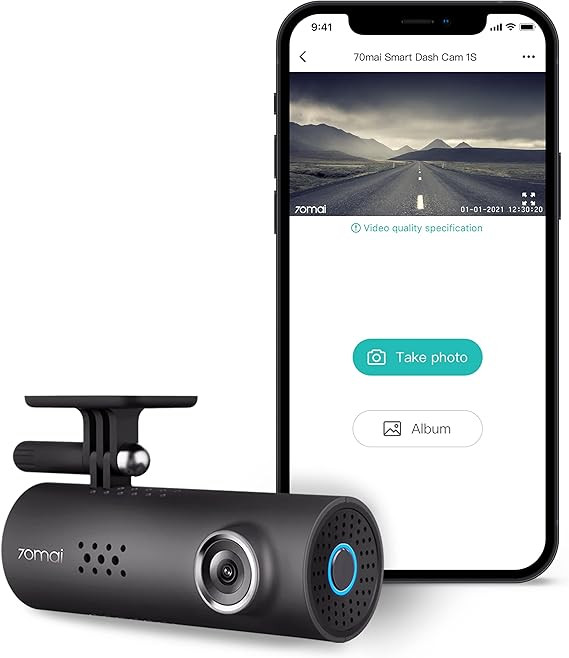 70mai Smart Dash Cam 1S, 1080P Full HD, Smart Dash Camera for Cars, Sony IMX307, Built-in G-Senso... | Amazon (US)