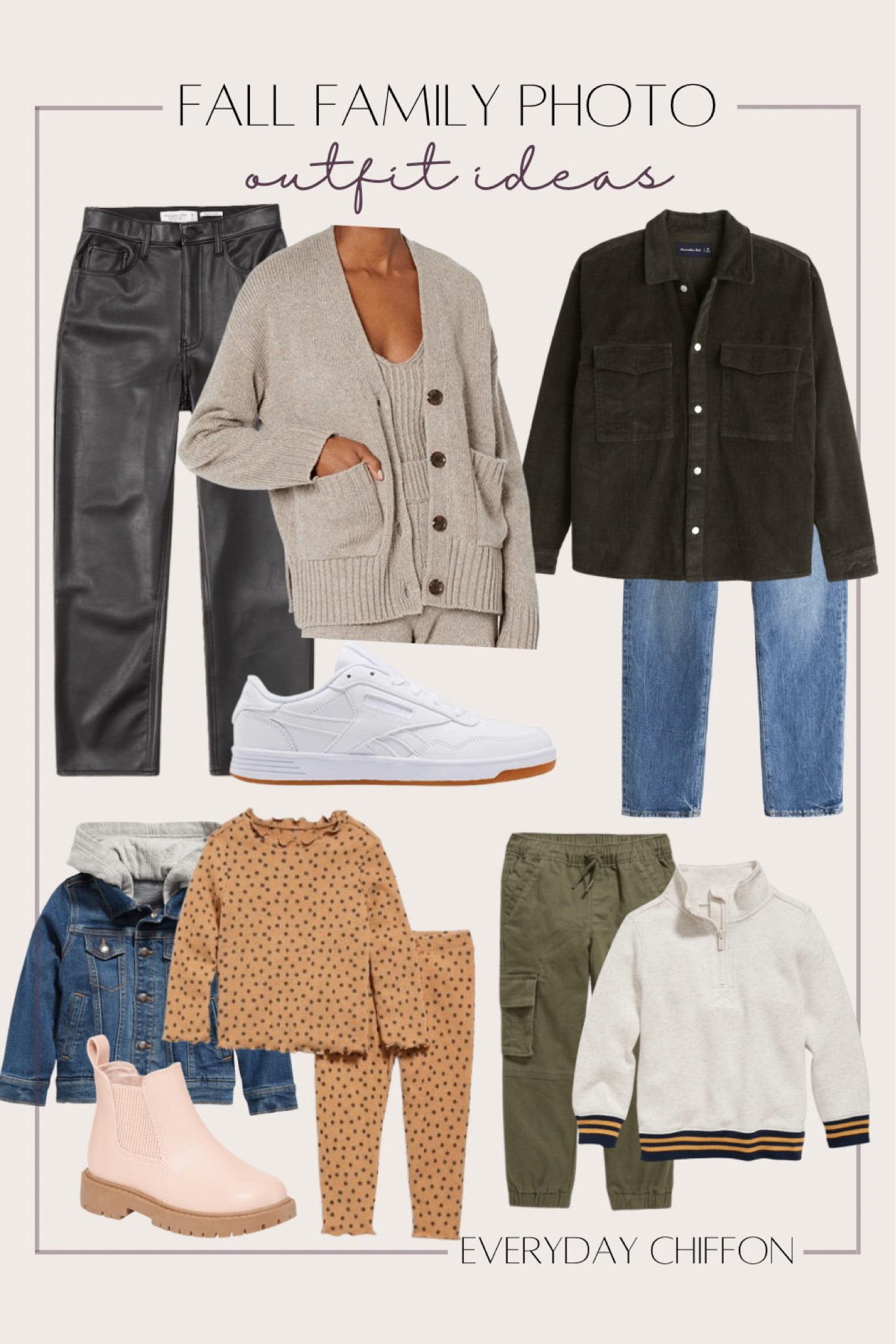 Fall family photos outfits idea for the whole family!

Fall outfits
Abercrombie 
Amazon fashion 
Amazon finds 
Chunky cardigan, chunky sweater 
Faux leather pants
Fall family photo, family outfits
Fall family pics 
Toddler outfits 
Mens shacket
Toddler shacket
Old navy 
Toddler girls dress, toddler dress
Abercrombie men
White sneakers 

#LTKSeasonal #LTKSale #LTKfamily
