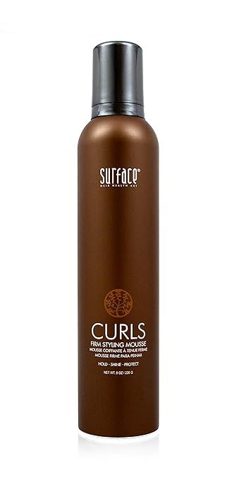 Surface Hair Curls Firm Styling Mousse, Define And Hold While Adding Shine, Protecting Color and ... | Amazon (US)