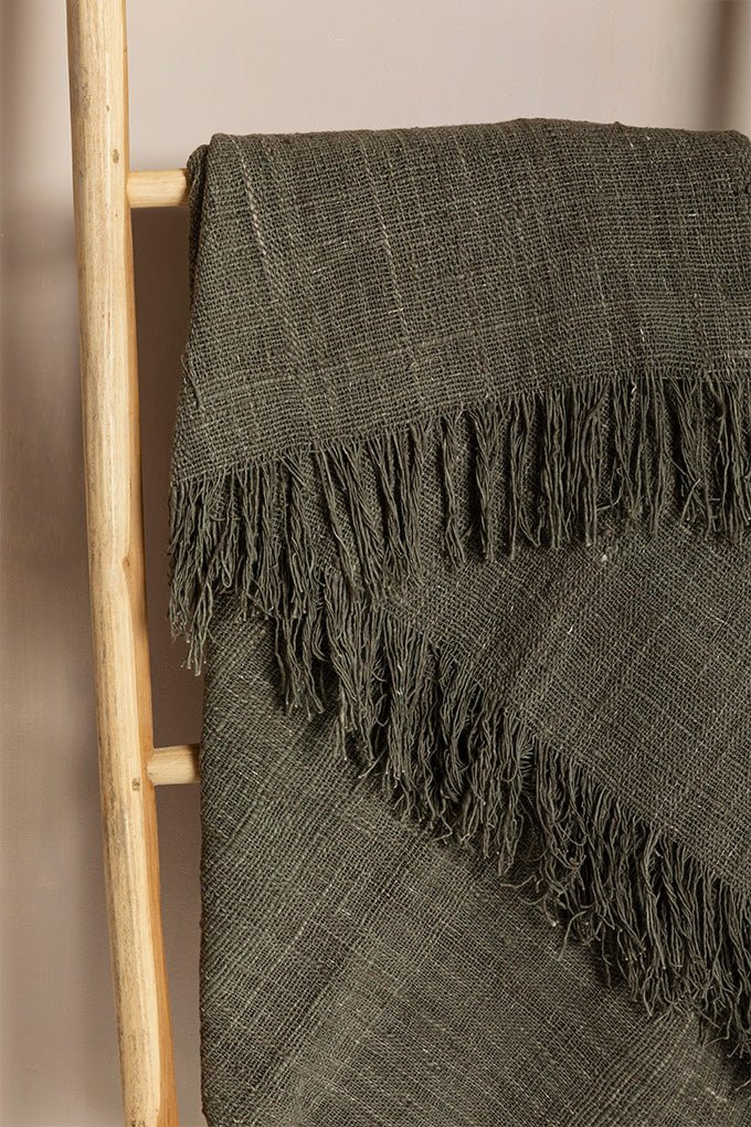 Have Faith Fringe Throw | Cura Home
