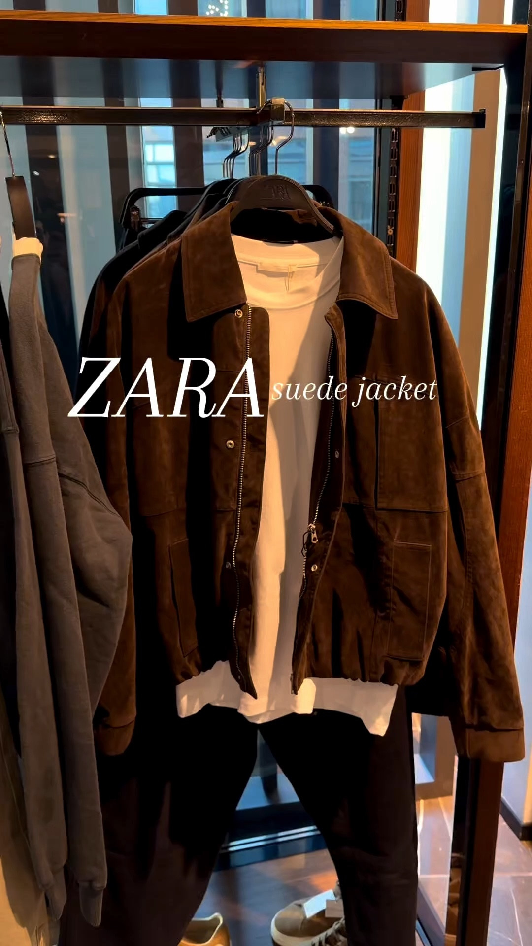 One of my fav Zara finds - men’s suede brown jacket - I’m 5’11 wearing a large

#LTKMens #LTKWorkwear #LTKootd