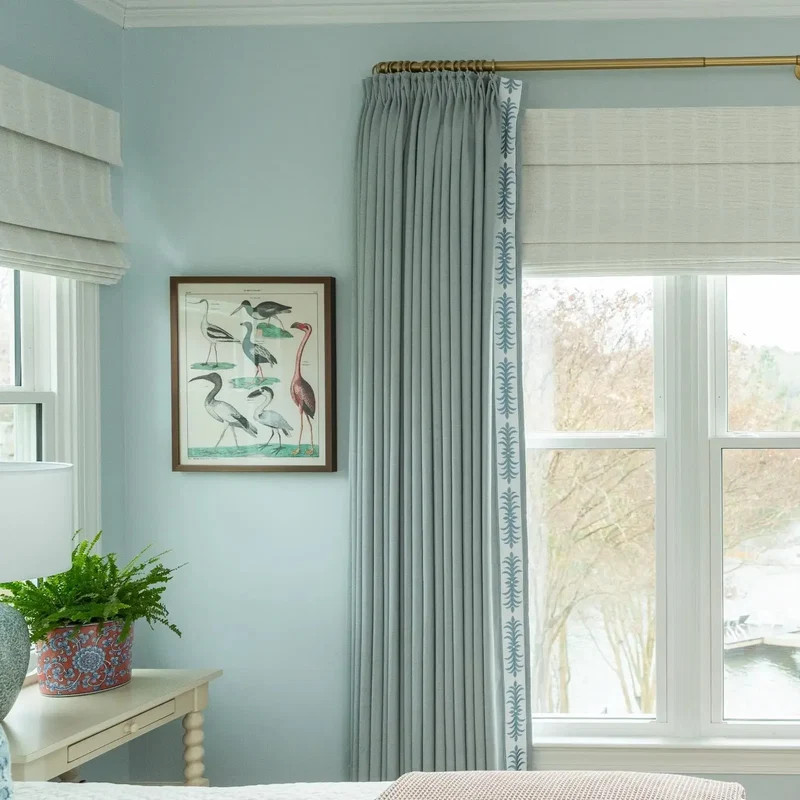 Custom Curtains with Trim Border(Sold per Pair) | TWOPAGES
