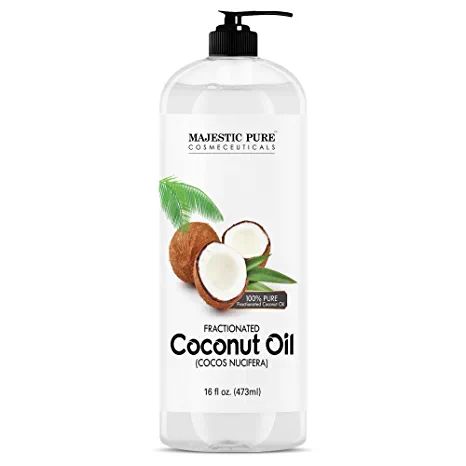 MAJESTIC PURE Fractionated Coconut Oil - Relaxing Massage Oil, Liquid Carrier Oil for Diluting Es... | Amazon (US)