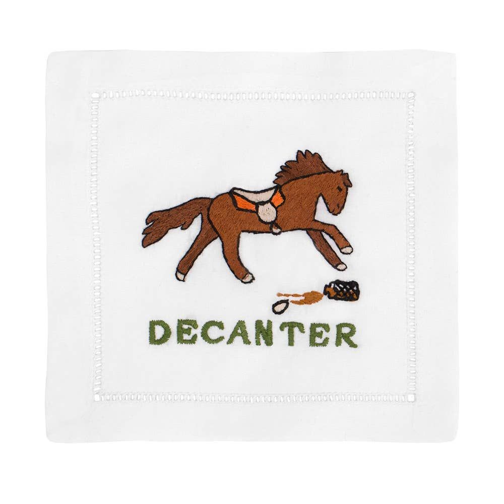 Horse Decanter Cocktail Napkin | Teggy French
