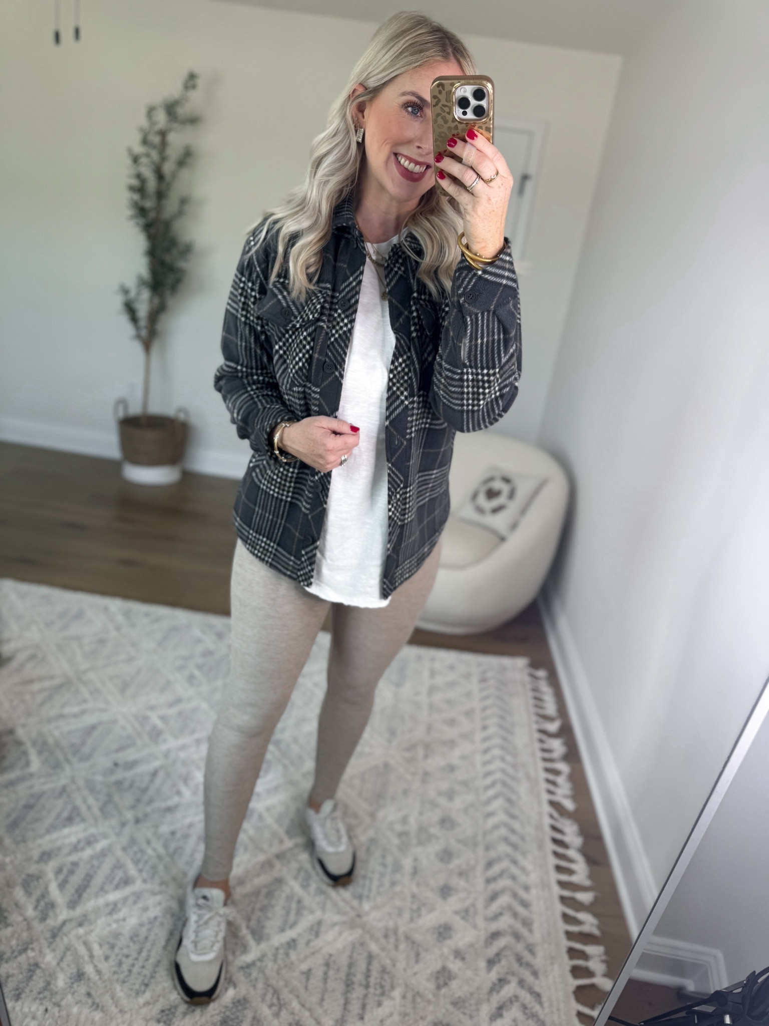 Nordstrom Anniversary Sale try on 
Shacket- medium 
Tunic- medium 
Leggings- medium 

#LTKxNSale #LTKSaleAlert #LTKActive