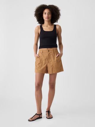 4" High Rise Easy Utility Shorts | Gap Factory