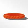Cable Orange Rubber Bracelet | David Yurman