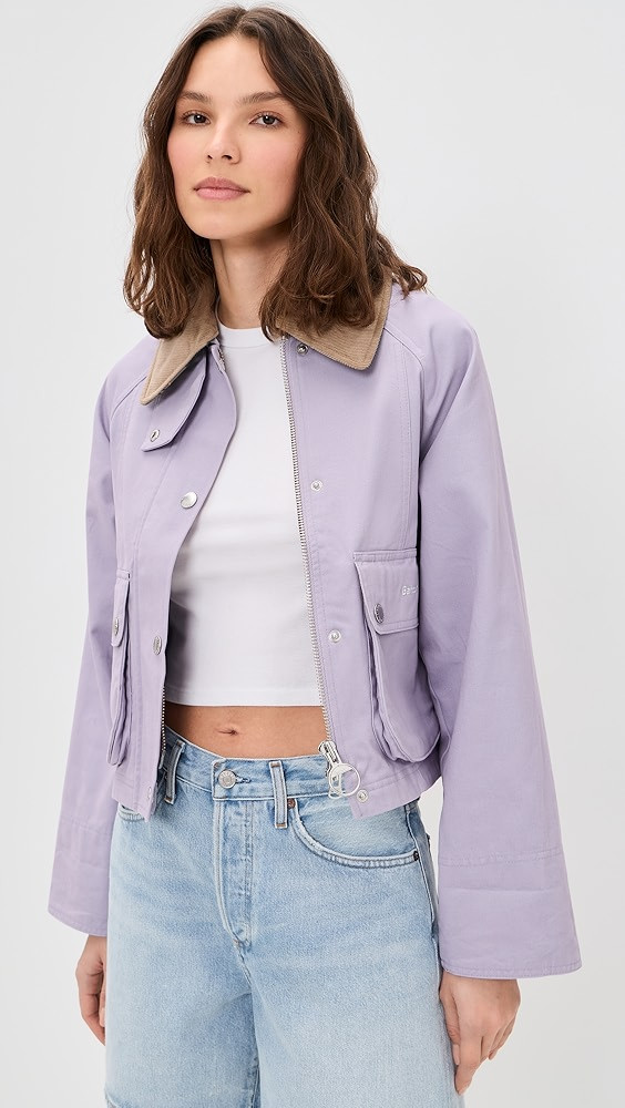 Barbour Cropped Beadnell Casual Jacket | Shopbop