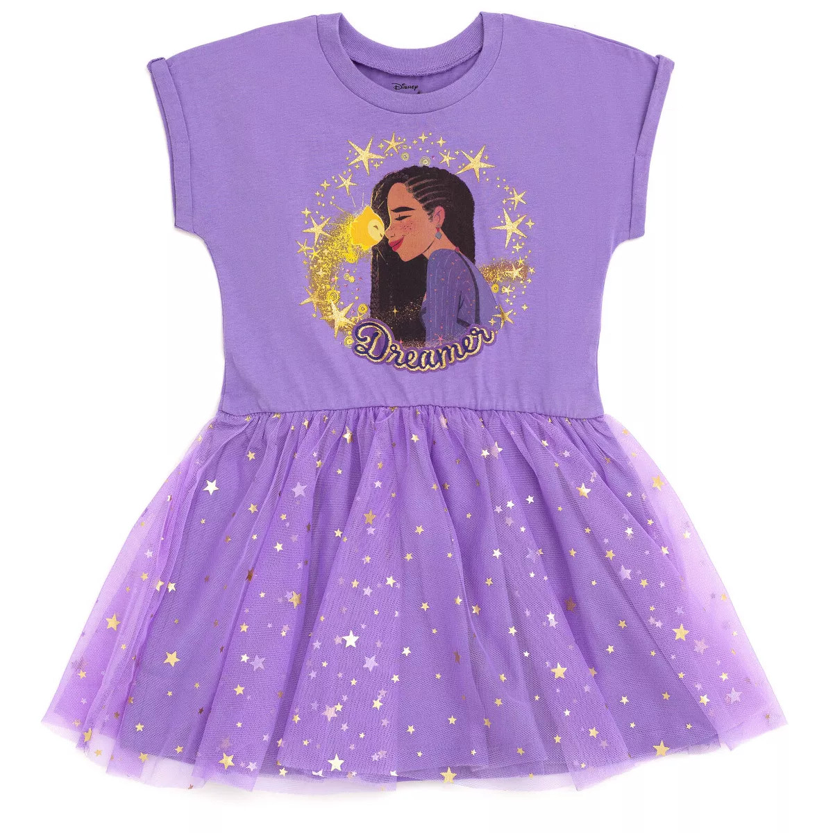 Disney Wish Asha Star Little Girls Dress Purple 7-8 | Target