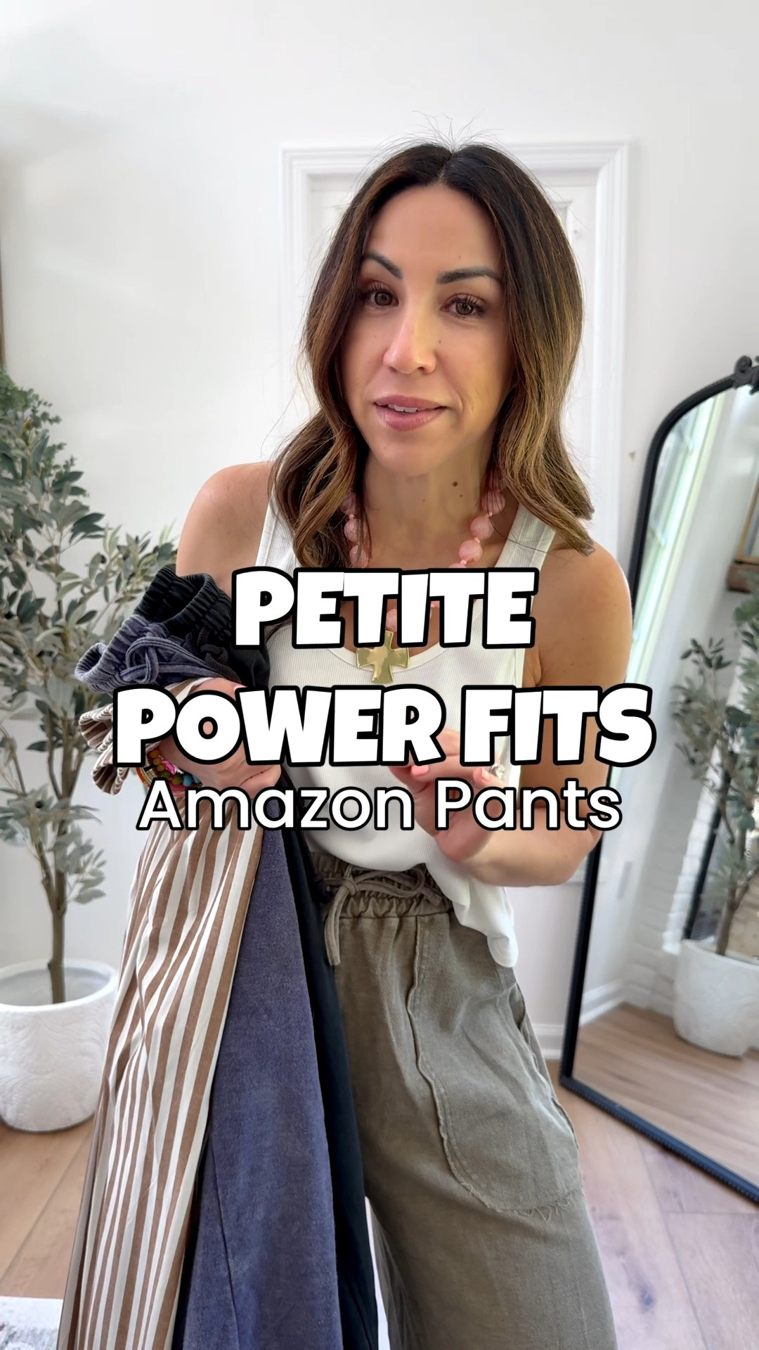 3 styles of Amazon pants guaranteed to fit petites. And man are these pants GOOD! You would never think these were from Amazon. 

Pants small. Tops small. Sandals tts. Social threads code FAVS30. Jewelry code HOUSEOFLEO20

#LTKSaleAlert #LTKOver40 #LTKPetite