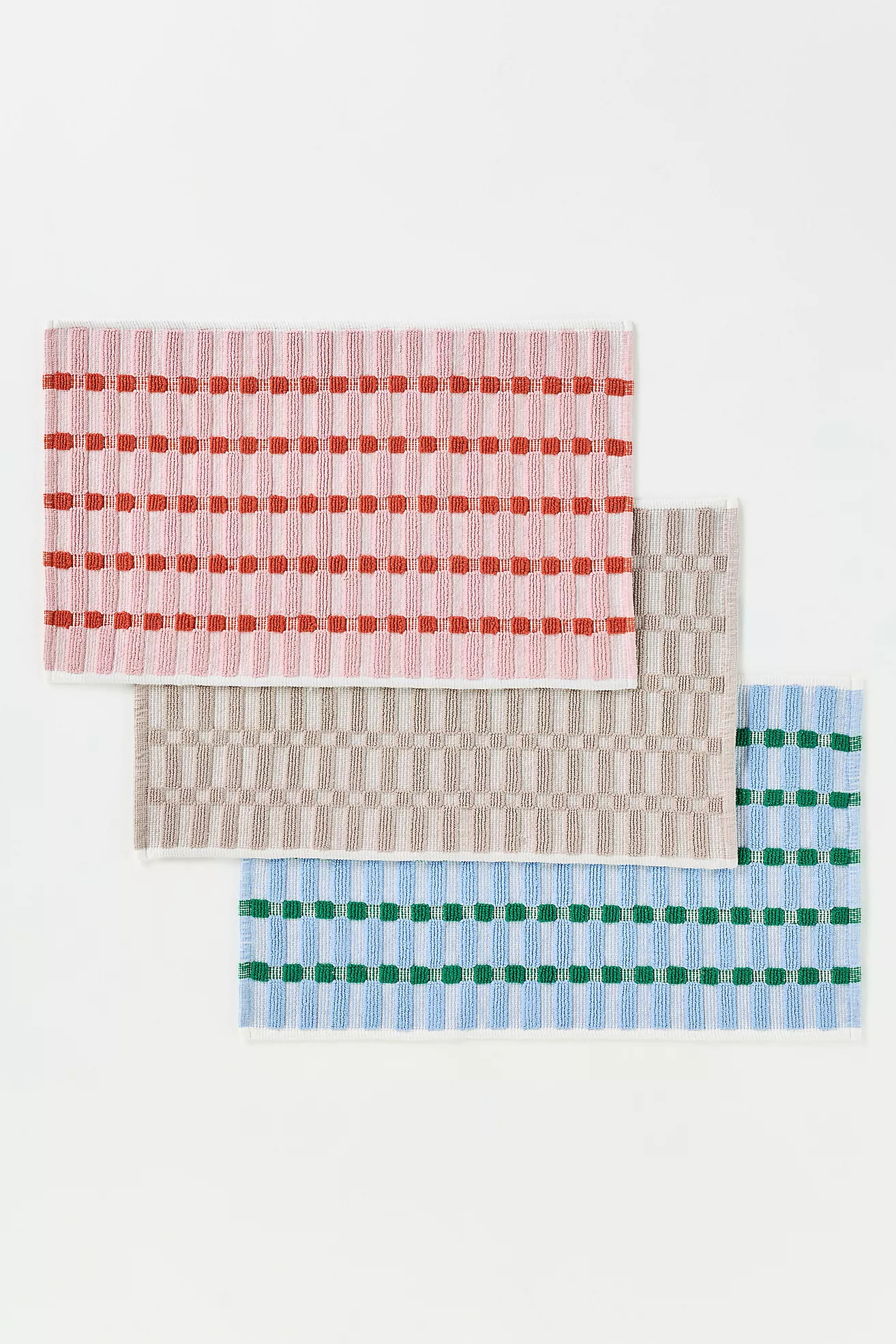 Sloane Cotton Woven Geo Bath Mat | Anthropologie (US)